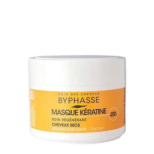 фото Byphasse маска для волос sp кератиновая для восстановления и защиты сухих поврежденных волос 250.0