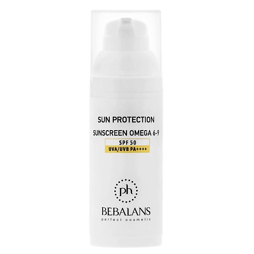 Солнцезащитный крем для лица и тела PH BEBALANS PERFECT COSMETIC Крем солнцезащитный для лица омега 6-9 UVA/UVB PA++++ SPF 50