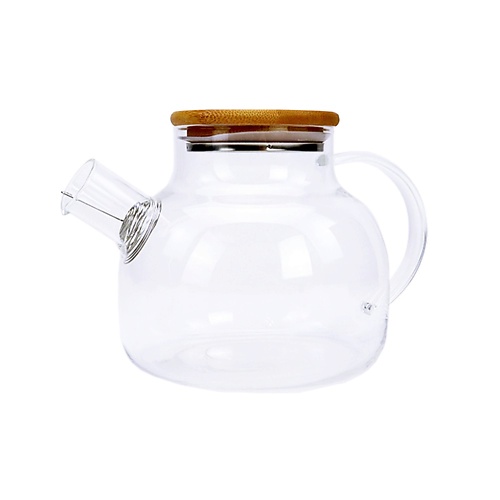 ND PLAY Заварочный чайник с бамбуковой крышкой в подарочной упаковке, 1000 мл, стекло 1000.0 kitfort чайник кт 6114