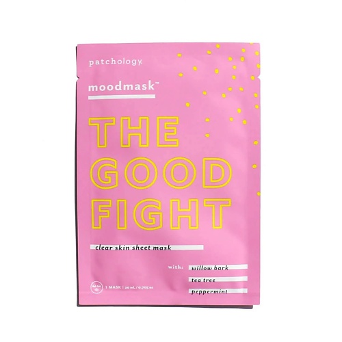 фото Patchology тканевая маска против несовершенств moodmask the good fight clear skin 20.0