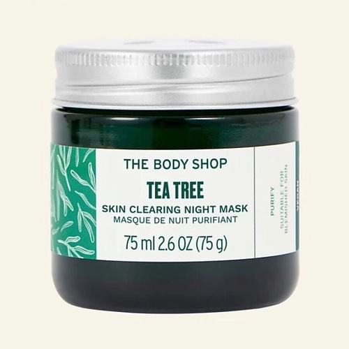 фото The body shop ночная маска tea tree skin clearing night против несовершенств с маслом чайного дерева 75.0