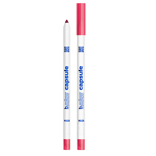 7DAYS Карандаш для губ стойкий 2в1 B.COLOUR PROFESSIONAL CAPSULE smart colour eyepencil карандаш для глаз насыщенного а