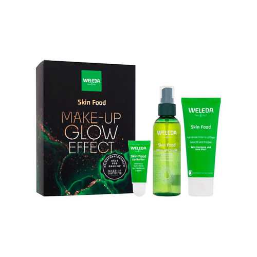 WELEDA Набор Skin Food Make-up Glow Effect : Масло для губ, Крем для лица и тела, Сухое масло-спрей tank tops i can still make the whole place shimmer tank top burgundy in red size l m s xl