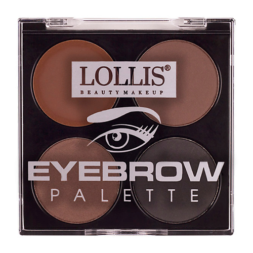 LOLLIS Тени для бровей Eyebrow Palette eclat мыло для укладки бровей со щеточкой eyebrow styling soap