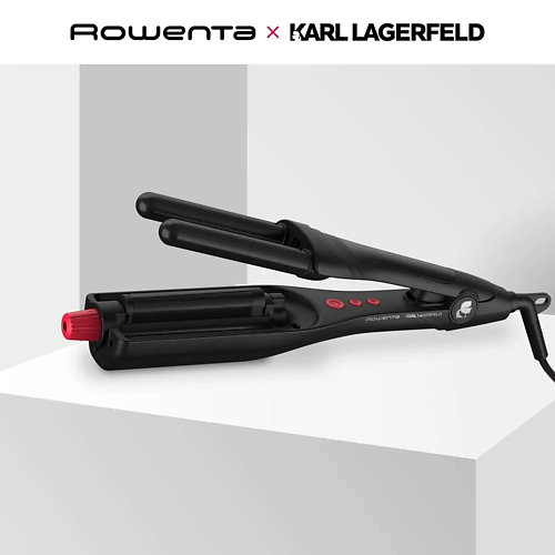 ROWENTA Мультистайлер Karl Lagerfeld Waves Addict CF471LF0 aresa щипцы для моделирования прически ar 3330 мультистайлер сменные насадки