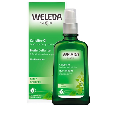 WELEDA Антицеллюлитное березовое масло для тела Anti-Cellulite 200.0 weleda розовый дезодорант 100 мл