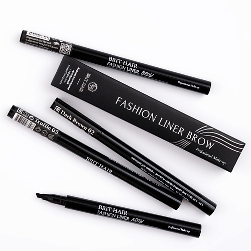 фото Brit hair маркер для бровей эффект микроблейдинга fashion liner brow подводка фломастер тинт