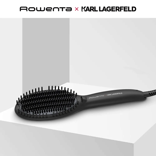 цена Выпрямитель для волос ROWENTA Электрическая расческа-выпрямитель Rowenta Karl Lagerfeld CF582LF0
