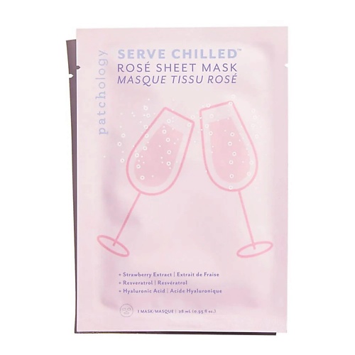 фото Patchology освежающая и увлажняющая тканевая маска для сияния кожи serve chilled rose sheet mask 2.0