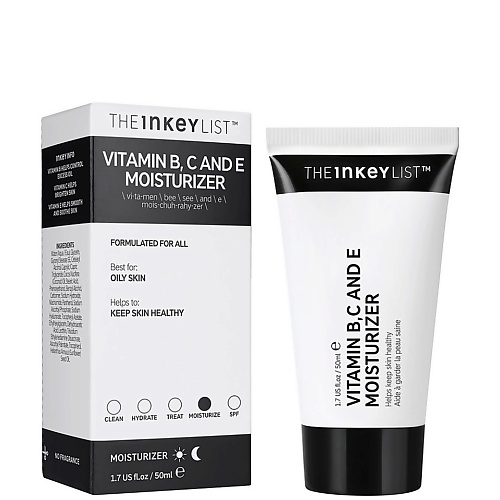 фото The inkey list увлажняющий крем с витаминами vitamin b, c and e moisturizer 50.0