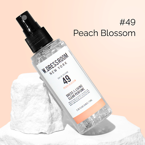W. DRESSROOM Парфюмированный спрей для одежды и дома No.49 Peach Blossom 70.0 спрей для полости рта lp care dental peach 20 мл