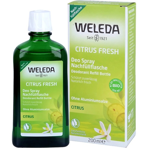 WELEDA Натуральный цитрусовый дезодорант-спрей Citrus Fresh DeoSpray 200.0