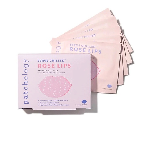 фото Patchology увлажняющие гидрогелевые патчи для губ serve chilled rose lip gels 5.0