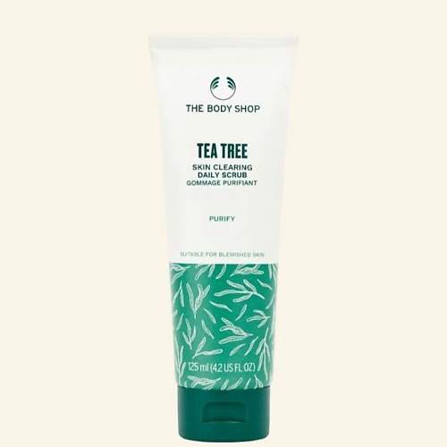 THE BODY SHOP Ежедневный скраб Tea Tree Skin Clearing с маслом чайного дерева для проблемной кожи 125.0 zeitun защитный гель для душа для мужчин с маслом чайного дерева 250 мл