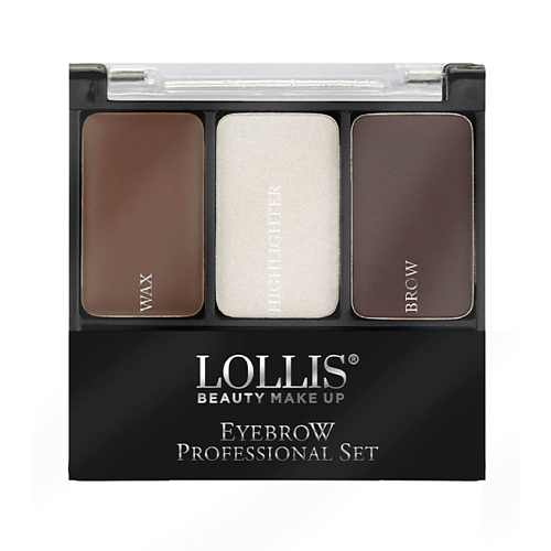 фото Lollis тени для бровей eyebrow professional set