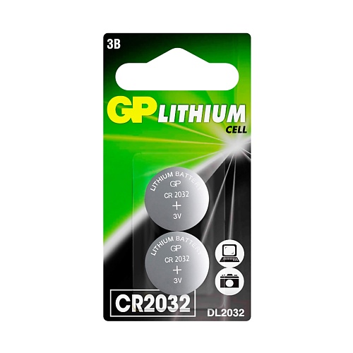 литиевая дисковая батарейка gp lithium cr2450 1 шт в блистере Батарейки GP BATTERIES Литиевая дисковая батарейка GP Lithium CR2032