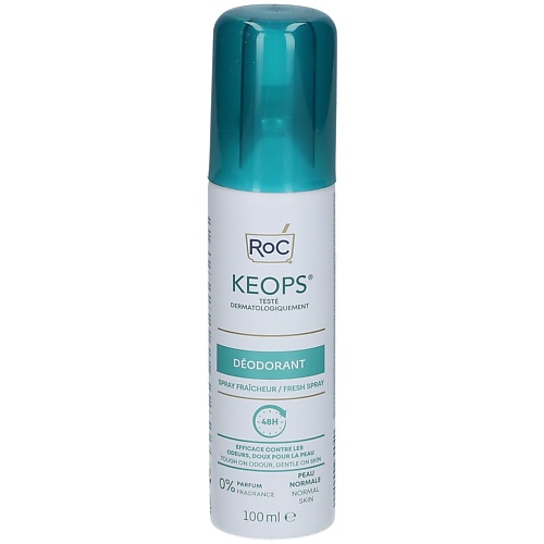 ROC Дезодорант-спрей Keops 97.0 svr spirial растительный спрей дезодорант 75 мл