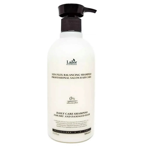 фото Lador увлажняющий шампунь для волос бессиликоновый newplex balancing shampoo 530.0