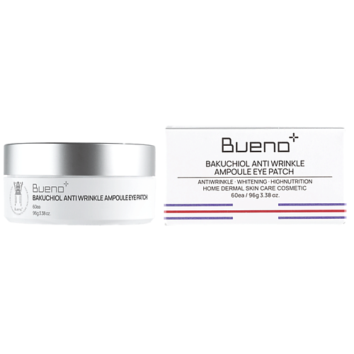 Патчи для глаз BUENO Лифтинг-патчи для век с бакучиолом и ретинолом Bueno Bakuchiol Anti Wrinkle Ampoule Eye Patch