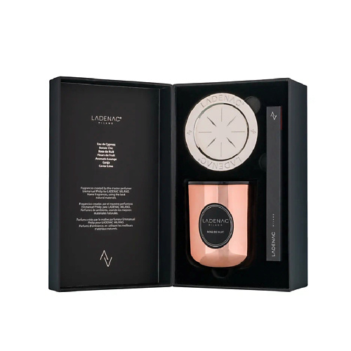 LADENAC Свеча Urban senses Rose gold Rose de nuit 200.0