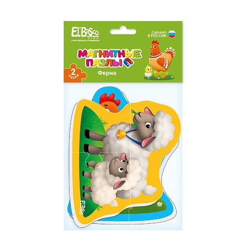 развивающая игрушка EL'BASCO Магнитный пазл для малышейФерма