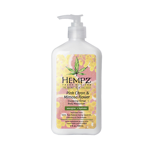 Молочко для тела HEMPZ Молочко для тела Розовый Лимон /Pink Citron & Mimosa Flower Energizing Herbal Body Moisturizer