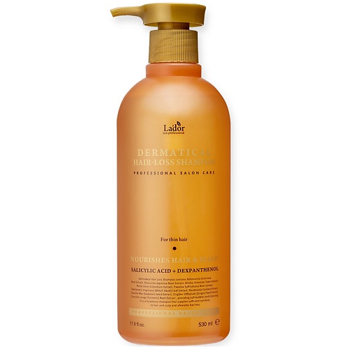 фото Lador шампунь против выпадения для тонких волос dermatical hair-loss shampoo (for thin hair) 530.0