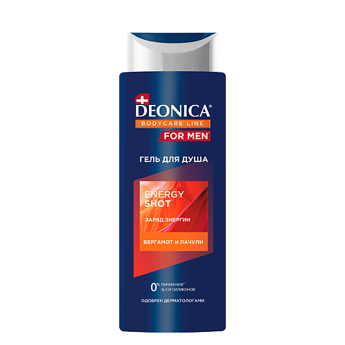 Гель для душа DEONICA FOR MEN Гель для  душа Energy Shot