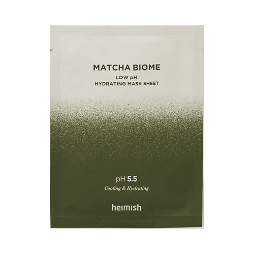 Маска для лица HEIMISH Увлажняющая маска с матчей и пробиотиками Heimish Matcha Biome low pH Hydrating Mask Sheet