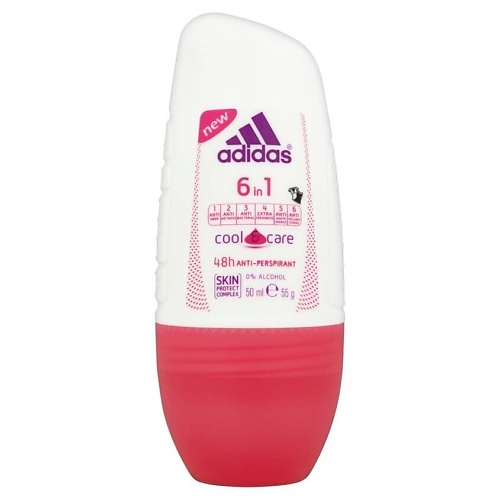 фото Adidas роликовый дезодорант женский 6-in-1 deo cool care 50.0