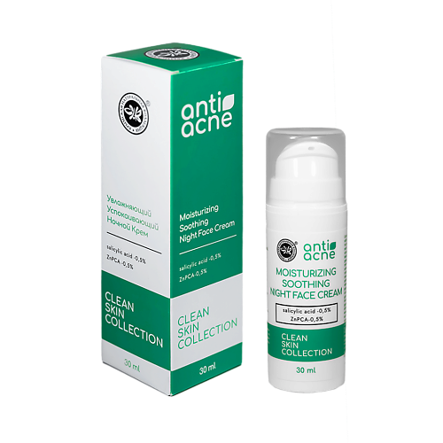 КРЫМСКАЯ НАТУРАЛЬНАЯ КОЛЛЕКЦИЯ Увлажняющий крем для жирной и проблемной кожи anti-acne 30.0 эссенция для лица против прыщей winona anti acne essence 12 г