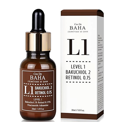 COS DE BAHA Сыворотка для лица антивозрастная L1 Bakuchiol & Retinol Serum 30.0