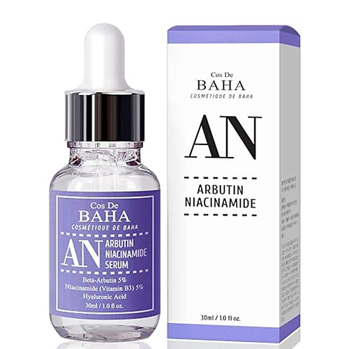 фото Cos de baha сыворотка для лица an arbutin 5% + niacinamide 5% serum 70.0