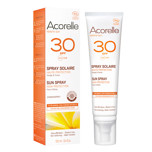 Солнцезащитный спрей для лица и тела ACORELLE Солнцезащитный спрей  SPF 30