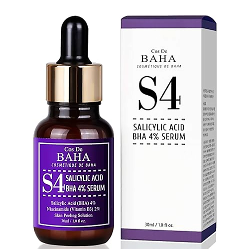 фото Cos de baha сыворотка для лица для проблемной кожи s4 salicylic acid bha 4% serum 70.0