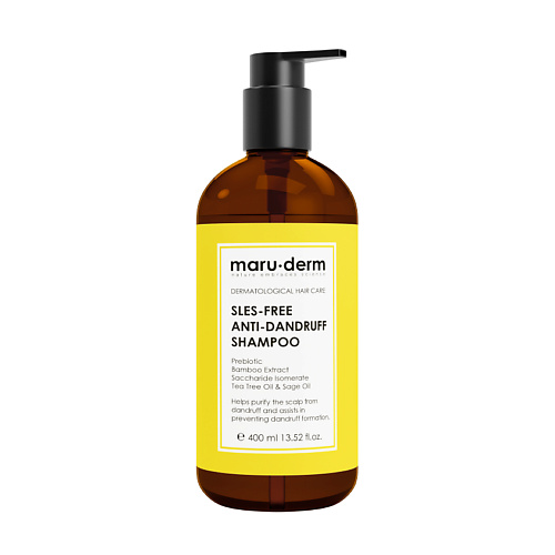 фото Maru·derm шампунь для волос sles-free anti-dandruff shampoo 400.0