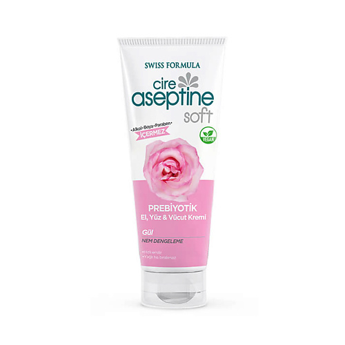 Крем для рук CIRE ASEPTINE Крем для рук с пребиотиком и экстрактом Розы Prebiotic Care Cream - Rose