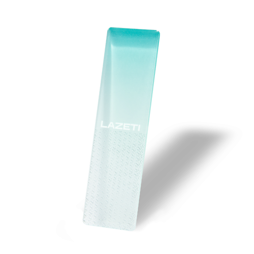 LAZETI Стеклянная тёрка для ног orly пилка стеклянная двусторонняя 360 cystal line mini white