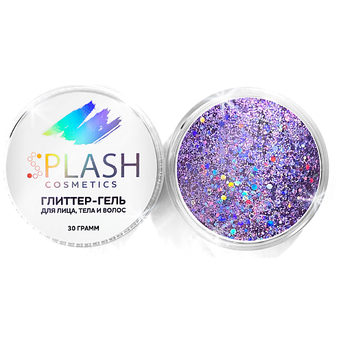 фото Splash глиттер-гель блестки holo silver