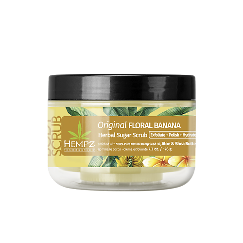 HEMPZ Скраб сахарный для тела Оригинальный / Original Floral Banana Herbal Sugar Scrub 176.0