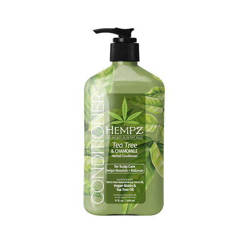 HEMPZ Кондиционер Здоровые волосы Чайное дерево и Ромашка /Tea Tree & Chamomile Herbal Conditioner 500.0