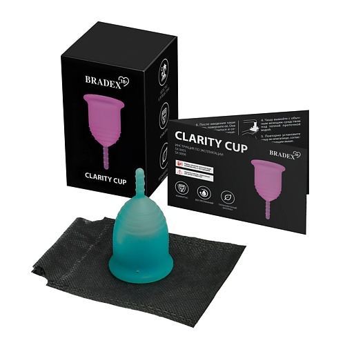 BRADEX Менструальная чаша Clarity Cup S