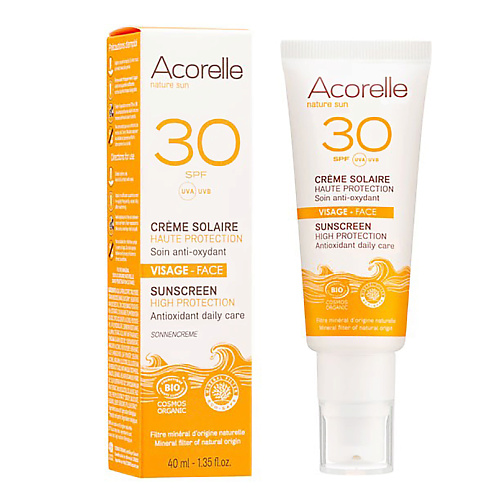 Солнцезащитный крем для лица ACORELLE Солнцезащитный крем для лица  SPF 30