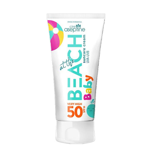 Солнечная линия CIRE ASEPTINE ДЕТСКИЙ солнцезащитный крем At the Beach Baby Sun Care Cream +50 SPF 150.0