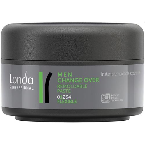 LONDA PROFESSIONAL MEN CHANGE OVER Пластичная паста для волос нормальной фиксации 75.0