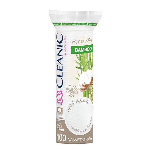 фото Cleanic home spa bamboo ватные диски гигиенические 100.0