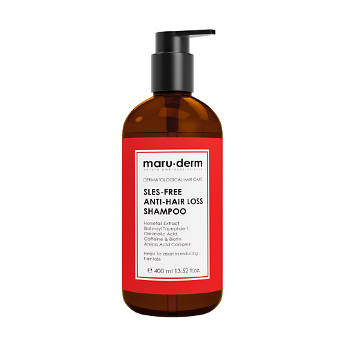 фото Maru·derm шампунь для волос sles-free anti-hair loss shampoo 400.0
