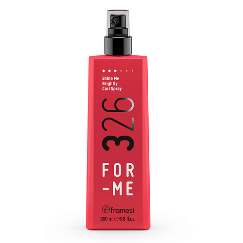 Спрей для укладки волос FRAMESI Спрей для формирования локонов FOR-ME 326 SHINE ME BRIGHTLY CURL SPRAY, 200 мл