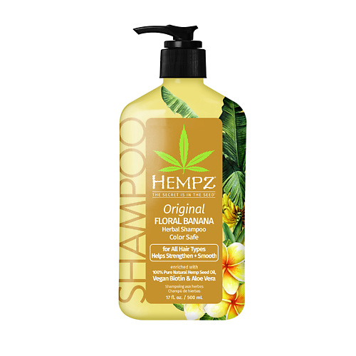 фото Hempz шампунь оригинальный / original herbal shampoo for damaged & color treated hair 500.0