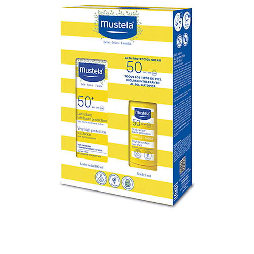 MUSTELA Набор Sun Protection SPF50 Солнцезащитное молочко Стик для лица 4875₽